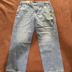 Women’s Size 32 14 Banana Republic Grunge Punk Barrel Leg Highrise Jeans